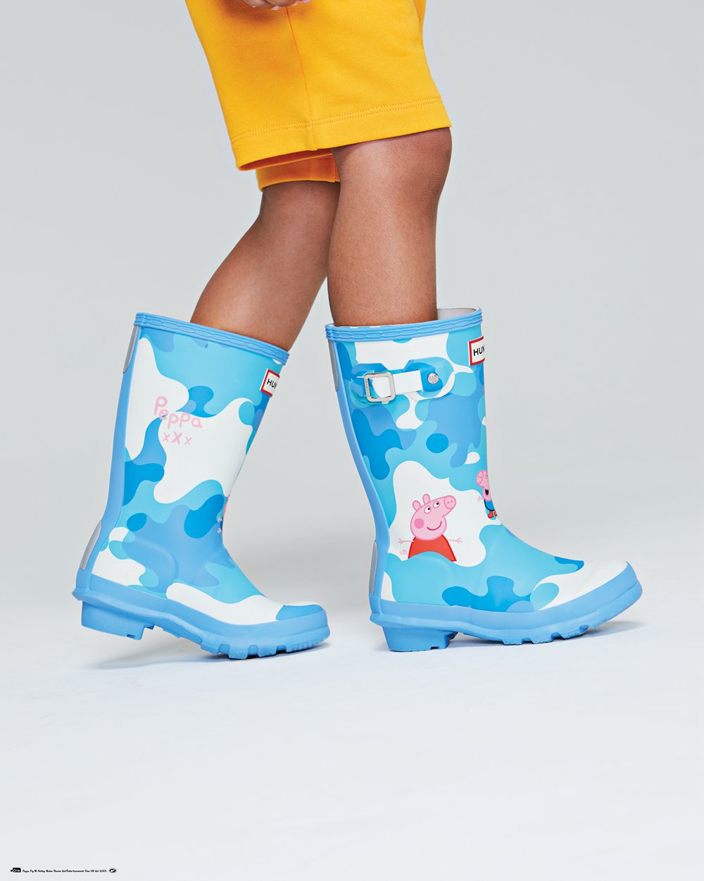 Kids Rain Boots - Hunter Original Little Peppa Pig (81INJKVSP) - Blue